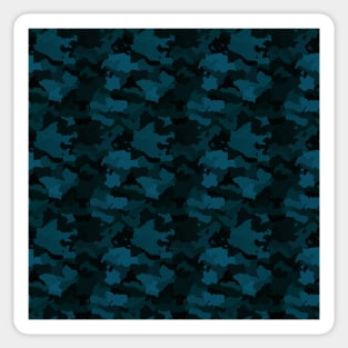 Navy Blue Naval Marine Camo Camouflage Pattern Sticker